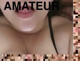 gros-nichons, énorme, orgasme, chatte-pussy, giclée, amateur, milf, latina, doigtage, point-de-vue