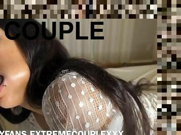 FOLLLOW US ONLYFANS EXTREMECOUPLEXXX WIFE GAGGING ON BBC