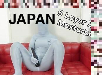 5 Layer Zentai Masturbation?????5???????