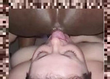 White slut tongue Fucking my ass deep an hard till i cum