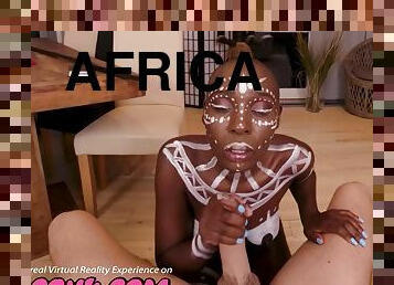 African Pussy Craving For White Cock