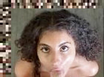 latina girlfriend with nice ass sucks, fucks, and gets throatpied--sailorstale