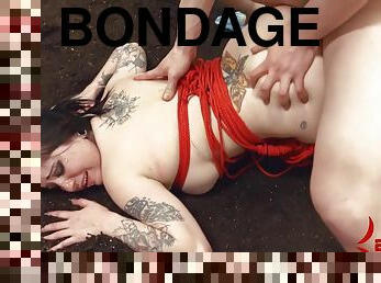 cul, anal, ados, bdsm, sur-le-visage, bondage, domination, brunette, fessée, tatouage