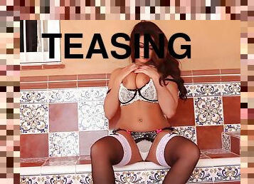 Teasing In Her Lingerie With Charlotte Springer