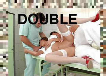 Dominica Phoenix - Horny Nurse Double Penetrated
