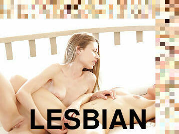 Perfect lesbian sex from sweet Claire Dain and Eileen