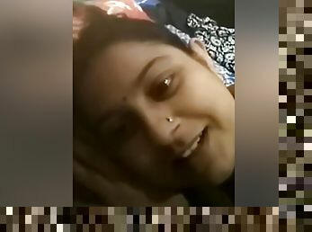 Shy Desi Bhabhi Selfie Topless Video