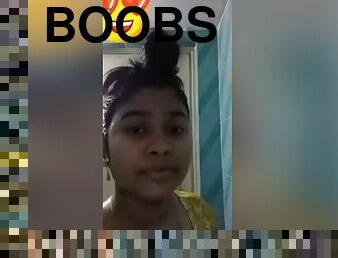 Today Exclusive- Cute Bangla Girl Showing Her Boobs