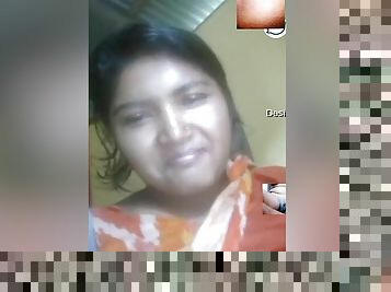 Today Exclusive- Cute Desi Girl Showing Her Big Boobs And Pussy Fingerring On Video Call