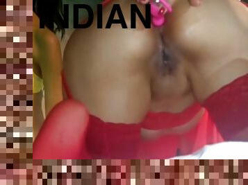 Solo Indian Girlfriend Musterbateing With Dildo