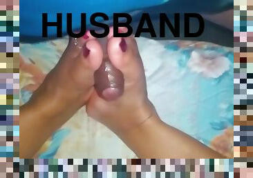 Shani Handjob & Feetjob With Husband.. ???? ??????? ????????? ?????? ????? ???