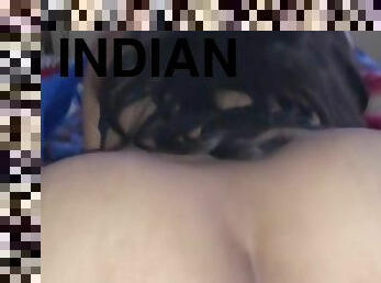 Big Ass Indian Girlfriend Rides My Cock While I Watch Porn Pov