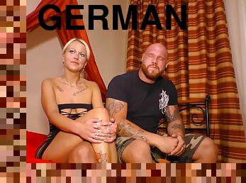 Alternative German Blondie Eats Cum During Her First Sex Tape With Sandy Fire
