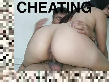 Mouthjob Mouth Fucked Cheating Wife By Big Black Cock & Standing Up Fuck And Rough Big Ass Bouncing