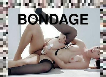 Bondage Action For Gorgeous Brunette - Mia Evans