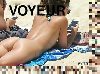 cam, plage, espion, voyeur, bikini, orteil-de-chameau