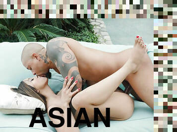 Asian Alexia Anders is happy with a big cock in her pussy
