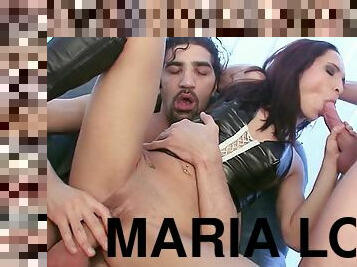 Maria loves to have two dicks inside her at the same time