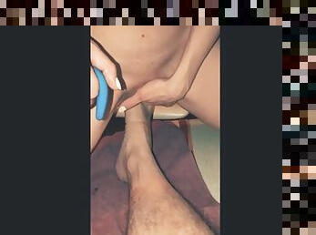 Anal fisting feet