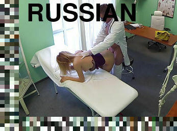 enfermeira, escritório, cona-pussy, russo, magro, amador, doutor, massagem, dedos, meias-calças