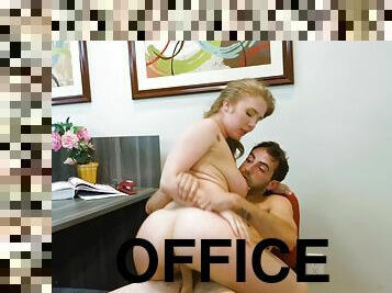 Lena Paul gives a great head and gets fucked in the office