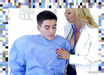 Busty blonde Alexis Fawx as a treating physician