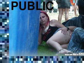 Crazy Public Sex During Big Rock Concert In Prague