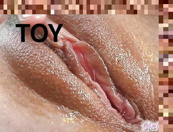 mastürbasyon-masturbation, işeme, amcık-pussy, güzellik, oyuncak, parmaklama, sıkı