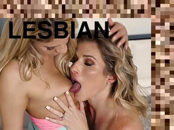 Naked Crispy Lesbian Reached Young Pussy Of Blonde Teen