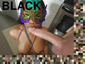 Black Natural Breasts At The Titty Attack "Mardi Gras Madness"