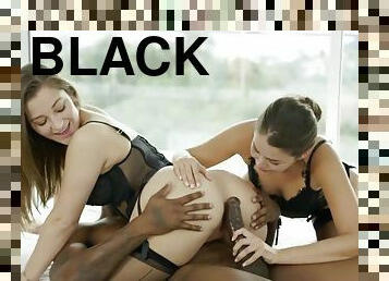 BLACKED Dani Daniels and Allie Haze trio