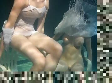 Polcharova and Siskina wet horny underwater lesbians