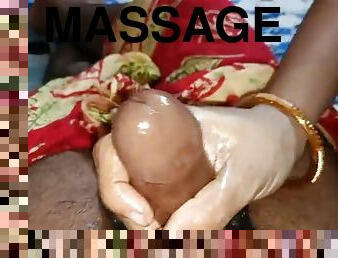 Desi handjob big cock massage