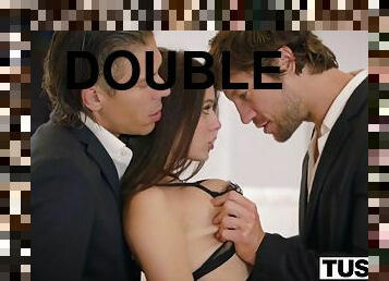 TUSHY Lana Rhoades First Double Penetration