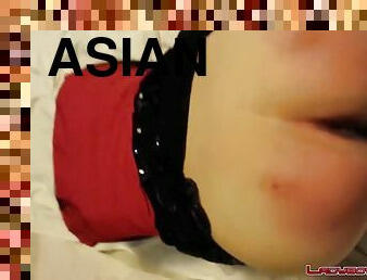 Asian girl spanking and bondage