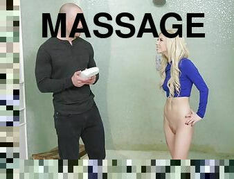 Inviting Blondie Fornicateed During Oily Massage Session - kenzie reeves