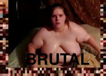 hardcore, ejaculação, amordaçando, brutal