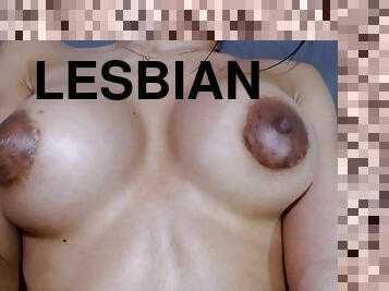 Two sexy webcam lesbian play with sexy nipples