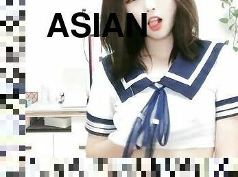 asia, mastubasi, vagina-pussy, pelajar-perempuan, remaja, buatan-rumah, jepang, gila, webcam, remaja-asia