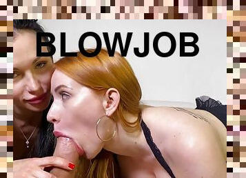 Sasha Rose shares huge dick with redhead BFF