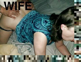 Sharing Friend's Slutty Wife - Threesome Sex