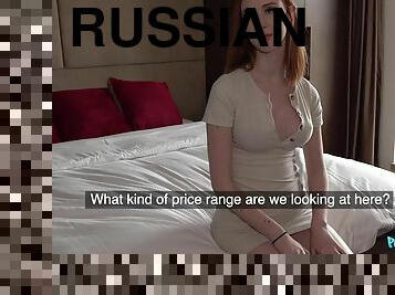 Russian busty ginger Lenina Crowne got naughty