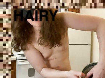 Hairy unshaven pussies save the world! and the broccoli Naked in the kitchen Episode 46