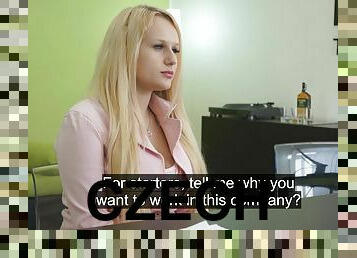 Czech porn diva angel wicky in job interview video