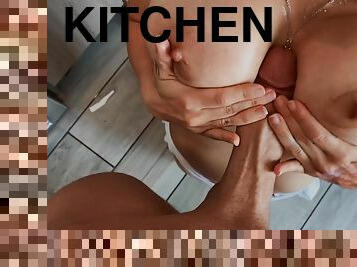 Katrina's Kitchen Big Cock - Xander Corvus screwing tattooed brunette Katrina Jade - reality hardcore