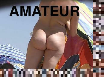 cul, gros-nichons, poilue, nudiste, en-plein-air, chatte-pussy, femme, amateur, milf, ados