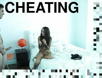 Dude punishes his cheating girlfriend with a hard fuck