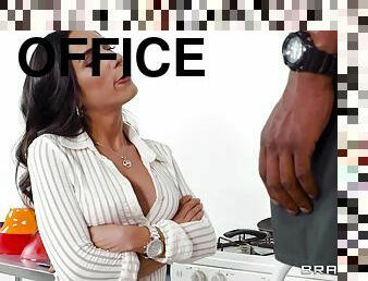 कार्यालय, बड़ा-लंड, अंतरजातीय, मिल्फ़, काले, चोदन, सुंदर
