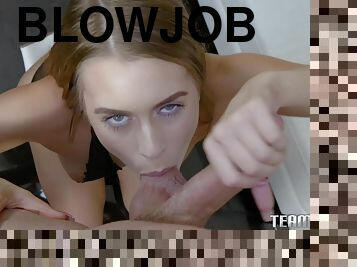 blowjob, stor-pikk, tenåring, deepthroat, hore, pikk, suging