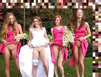 Bride To Be and Her Three Bridesmaids